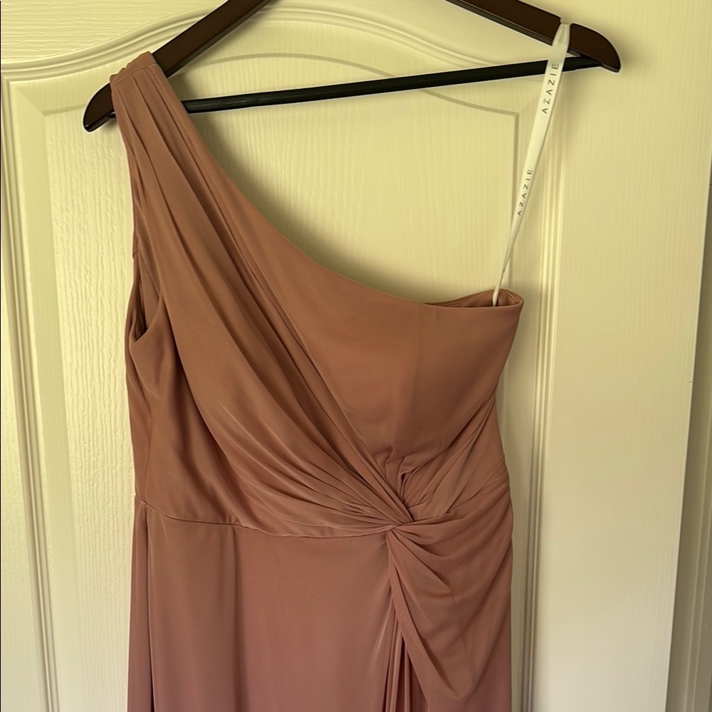Azazie Dusty Rose Bridesmaid Gown